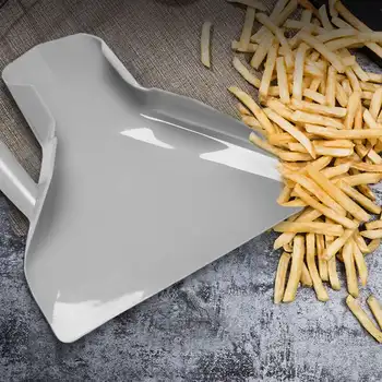 Пластиковый совок для чипсов Загрузчик картофеля Фри Лопата для упаковки чипсов Воронка для лопаты для попкорна быстрого приготовления Правая ручка 3