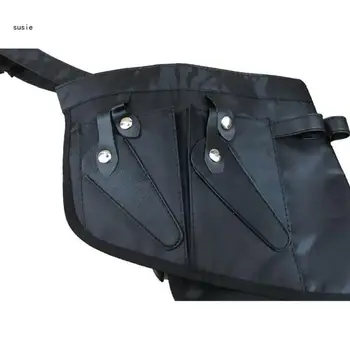 Профессиональная сумка для стрижки волос X7YA, поясная сумка с регулируемым поясным ремнем для салона 3