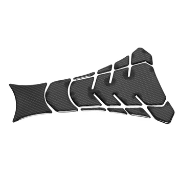 3D наклейка из углеродного волокна с рыбьей костью, наклейка на крышку топливного бака для YAMAHA MT07 R1 R6 4