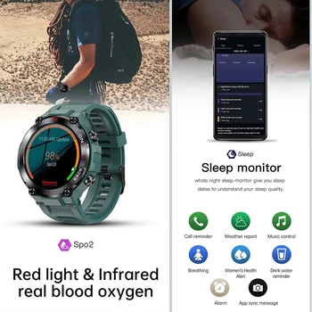 SIHUI Новые смарт-часы с GPS, мужские военные, водонепроницаемые, 5ATM, длительное время автономной работы, Тактические умные часы, насыщающие кровь кислородом для Samsung iPhone 4