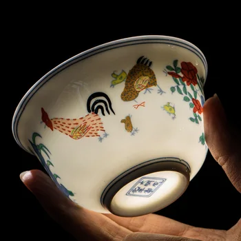Имитирующий Династию Мин чайный сервиз гай ван из Костяного Фарфора Чайные Сервизы Дэхуа гайвань чайный фарфоровый горшок для путешествий Красивый легкий чайник 4