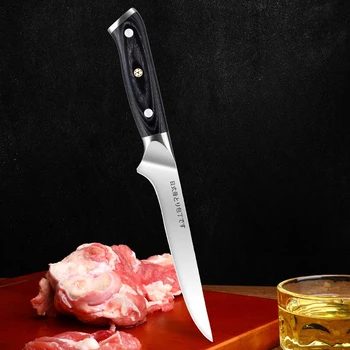 Нож для удаления костей XTL, острый нож высокой твердости для забоя свиней, крупного рогатого скота и овец, коммерческий выскабливающий нож 4