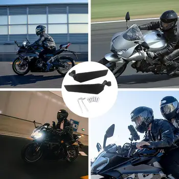 Передние зеркала мотоцикла С возможностью поворота на 360 градусов, металлические зеркала заднего вида, универсальные боковые зеркала для большинства моделей 4