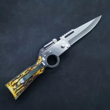 Складной нож из стали для самообороны модели AK для кемпинга высокой твердости, портативные военные тактические ножи из стали для выживания для мужчин 4