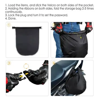 Сумка для шлемов, сварочные шлемы, сумка для хранения капюшона, запираемая наружная сумка для переноски из ткани Оксфорд для езды на велосипеде, мотоцикле 4
