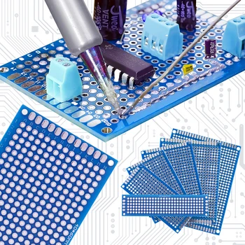 10шт 10x22 см Двухсторонний прототип печатной платы Универсальная печатная плата для Arduino из стекловолокна 5