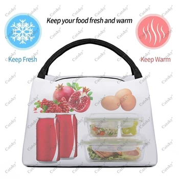 Lycoris Recoil Аниме Портативная алюминиевая пленочная Теплоизоляционная сумка для ланча в холодильнике Дорожная Переносная сумка для ланча 5