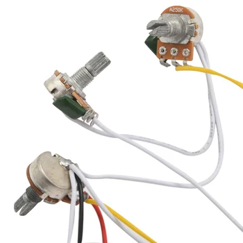 Жгут проводов звукоснимателя электрогитары Предварительно подключенный 5-позиционный переключатель звукоснимателя SSS для электрогитары ST Белый 5