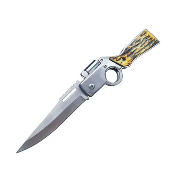 Складной нож из стали для самообороны модели AK для кемпинга высокой твердости, портативные военные тактические ножи из стали для выживания для мужчин 5